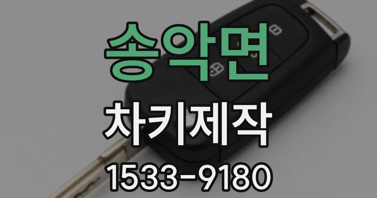 송악면 차키제작