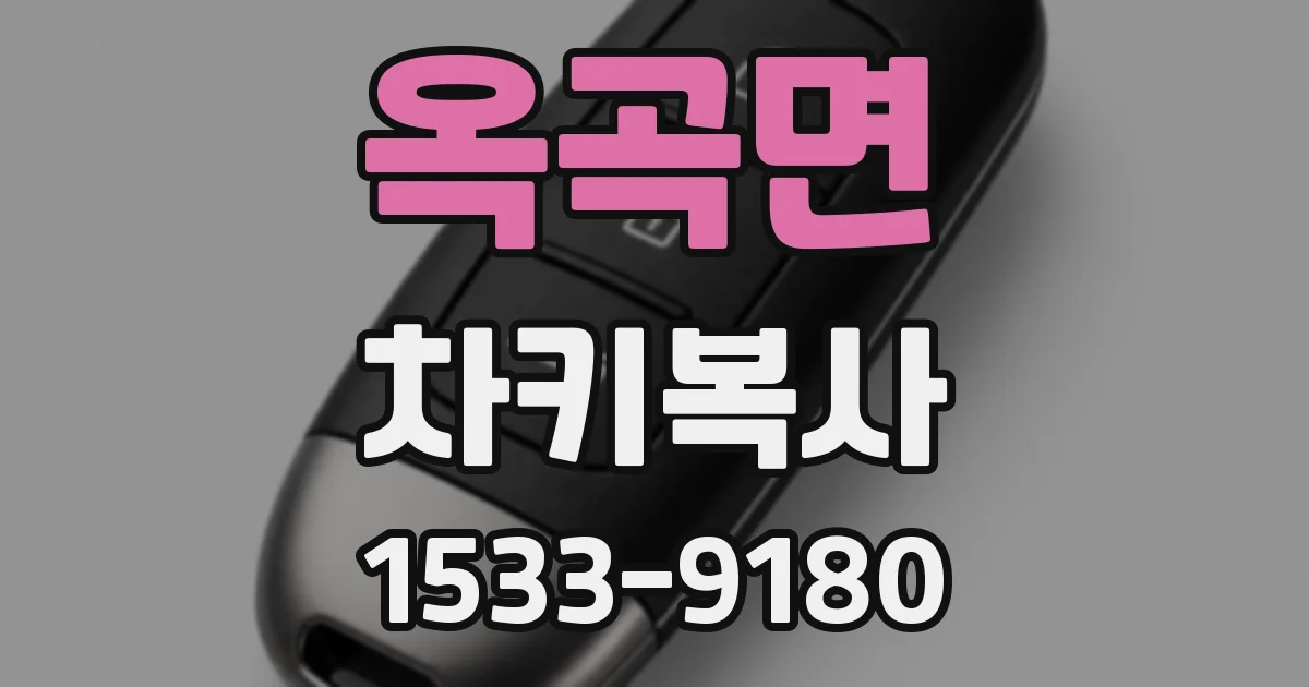 옥곡면 차키복사