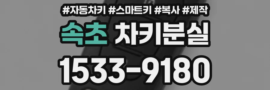 속초 차키분실