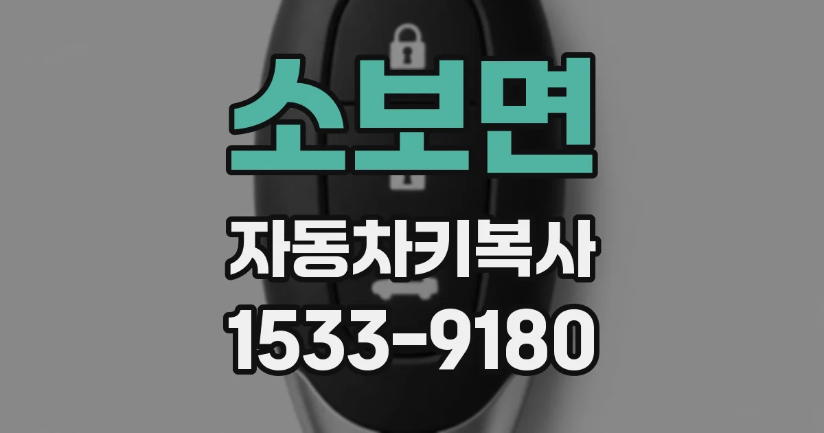 소보면 자동차키복사