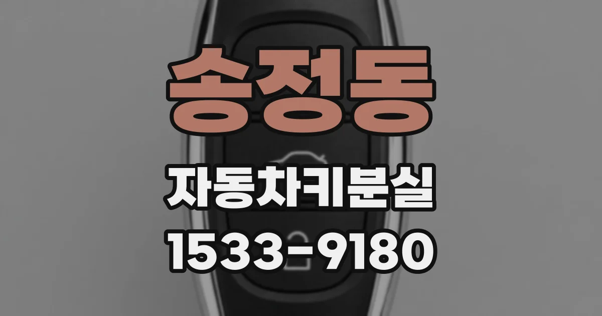 송정동 자동차키분실