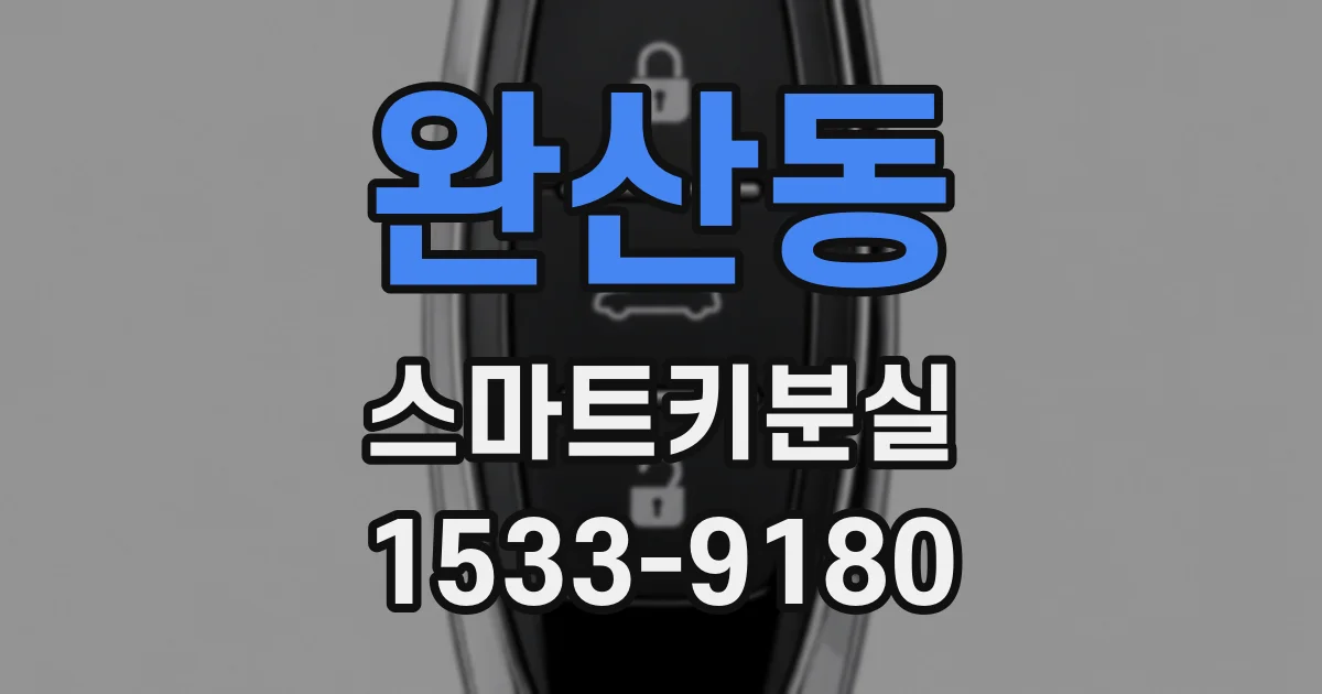완산동 스마트키분실
