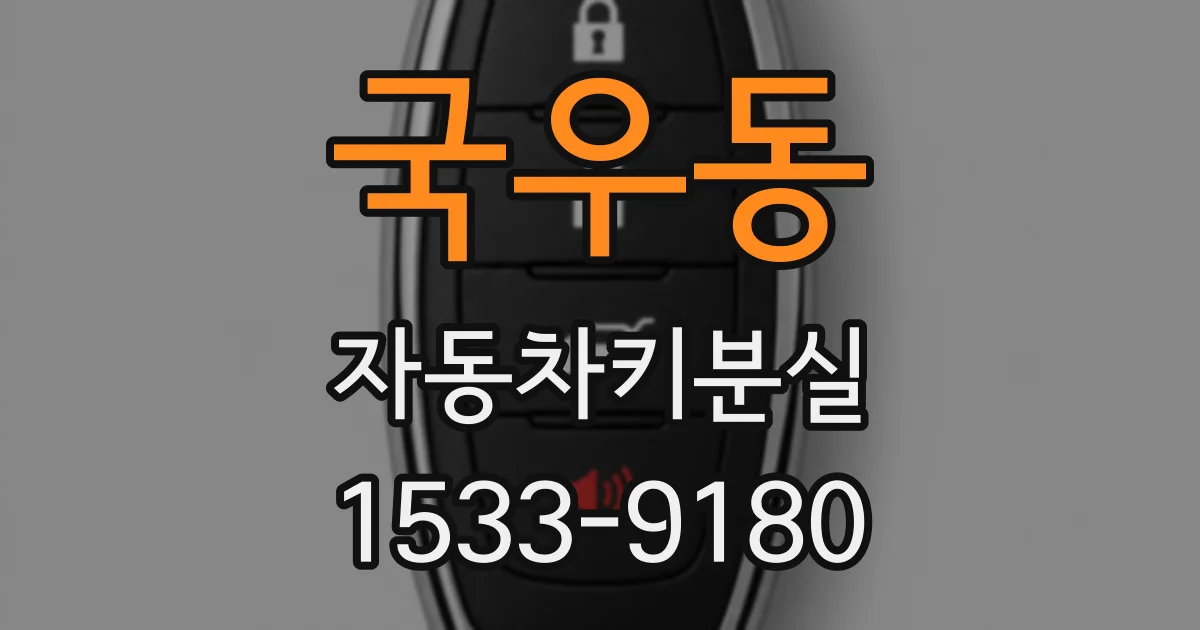 국우동 자동차키분실