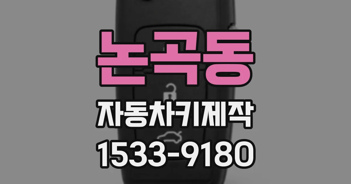 논곡동 자동차키제작