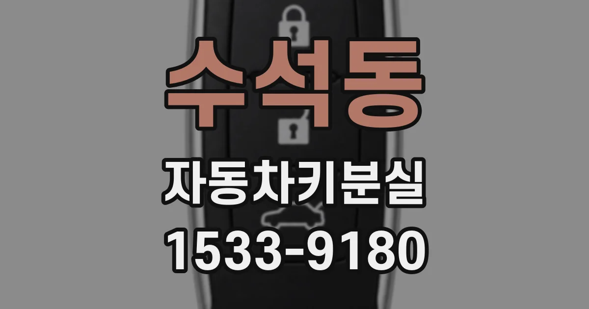 수석동 자동차키분실