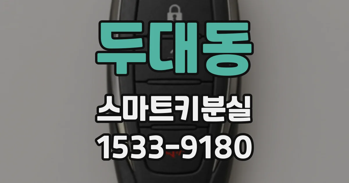 두대동 스마트키분실