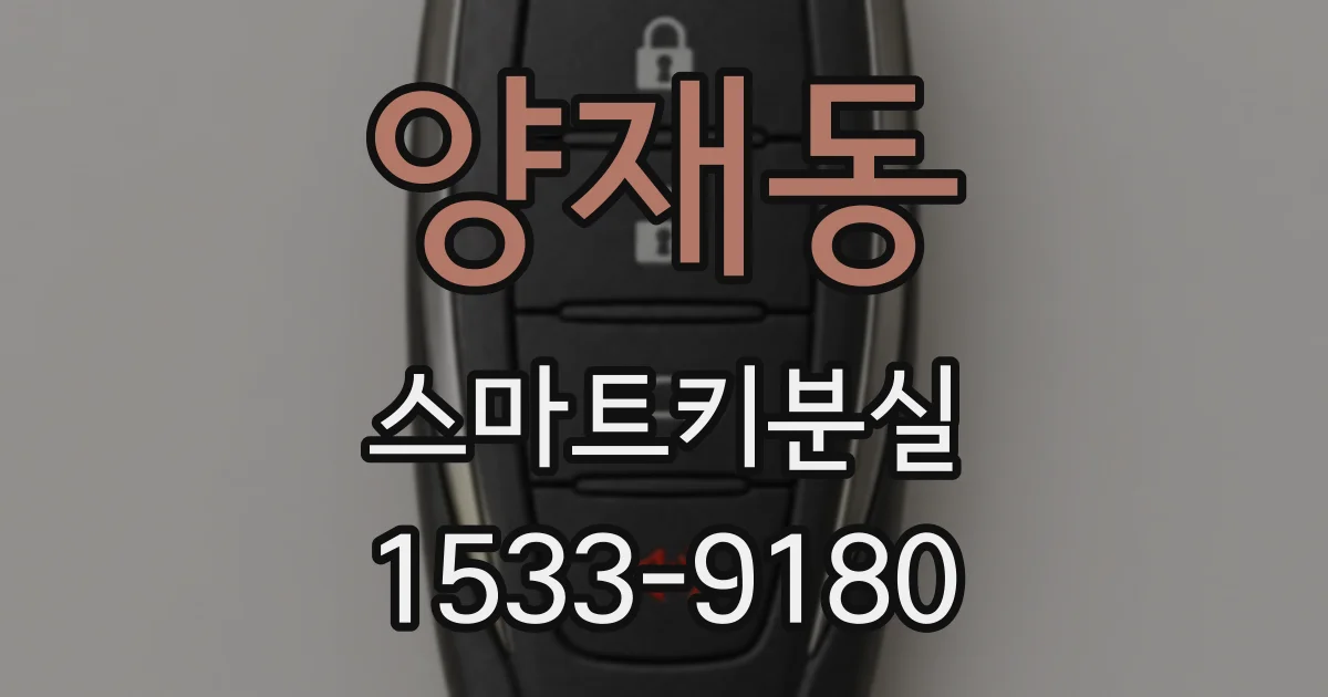 양재동 스마트키분실