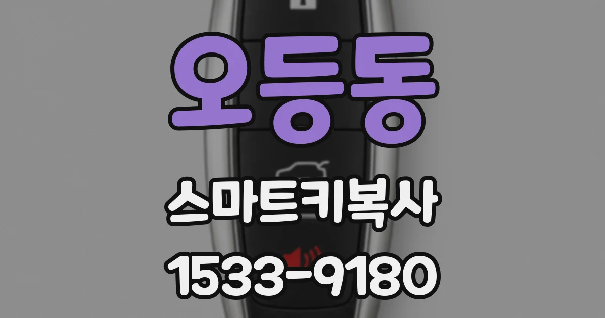 오등동 스마트키복사