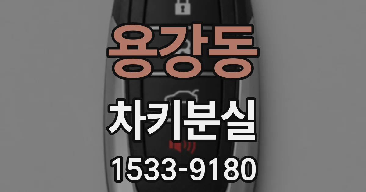 용강동 차키분실
