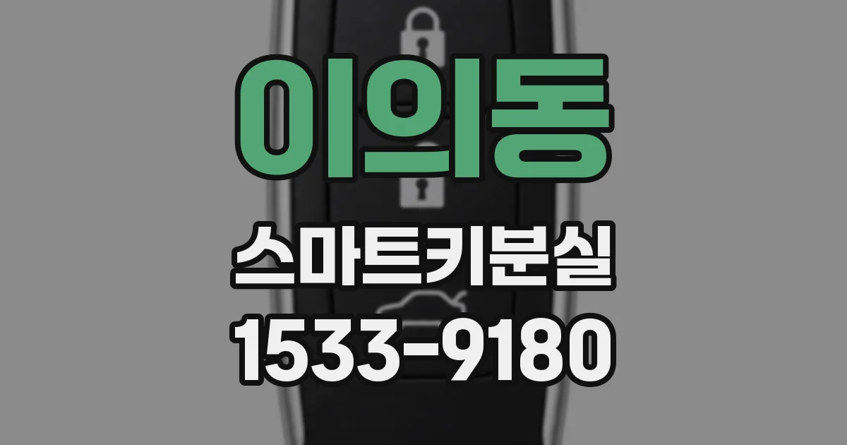 이의동 스마트키분실