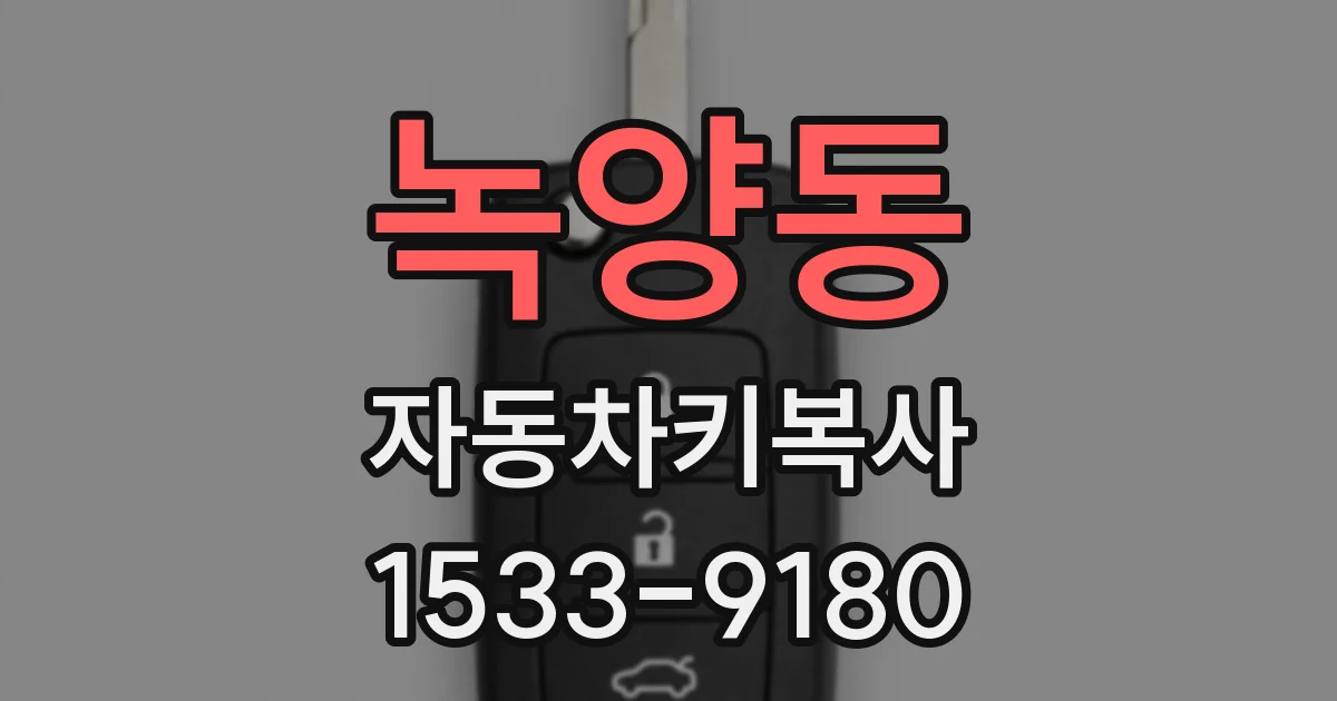 녹양동 자동차키복사
