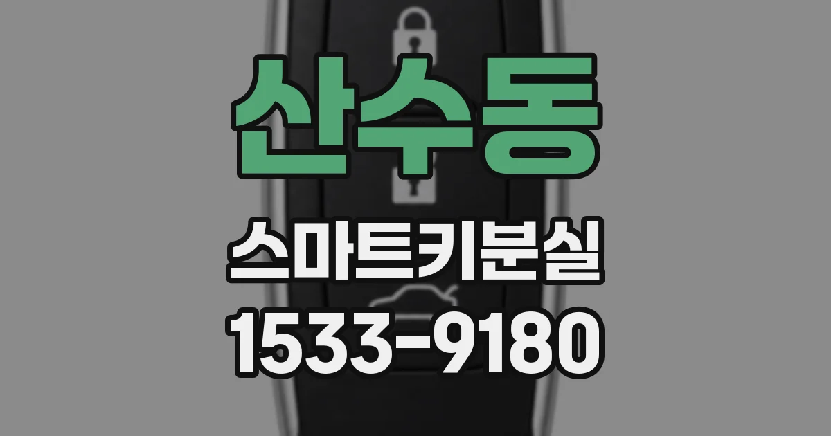 산수동 스마트키분실