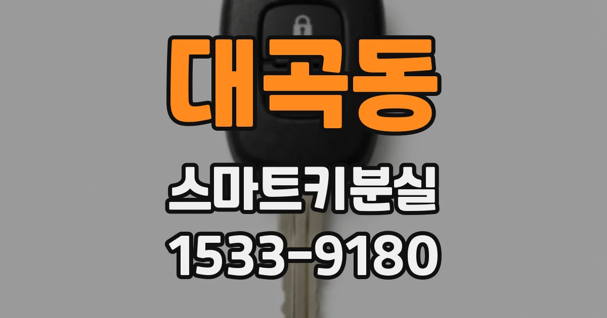 대곡동 스마트키분실