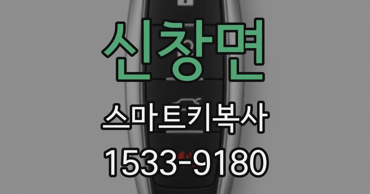 신창면 스마트키복사