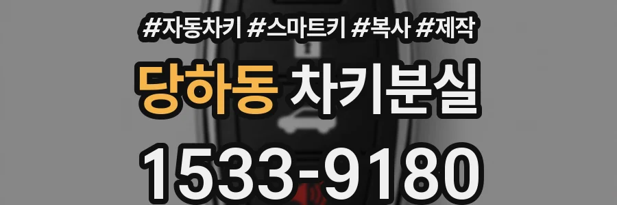당하동 차키분실