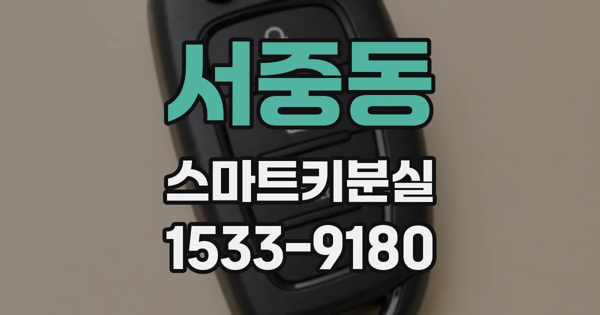서중동 스마트키분실