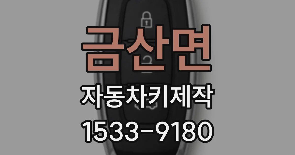 금산면 자동차키제작