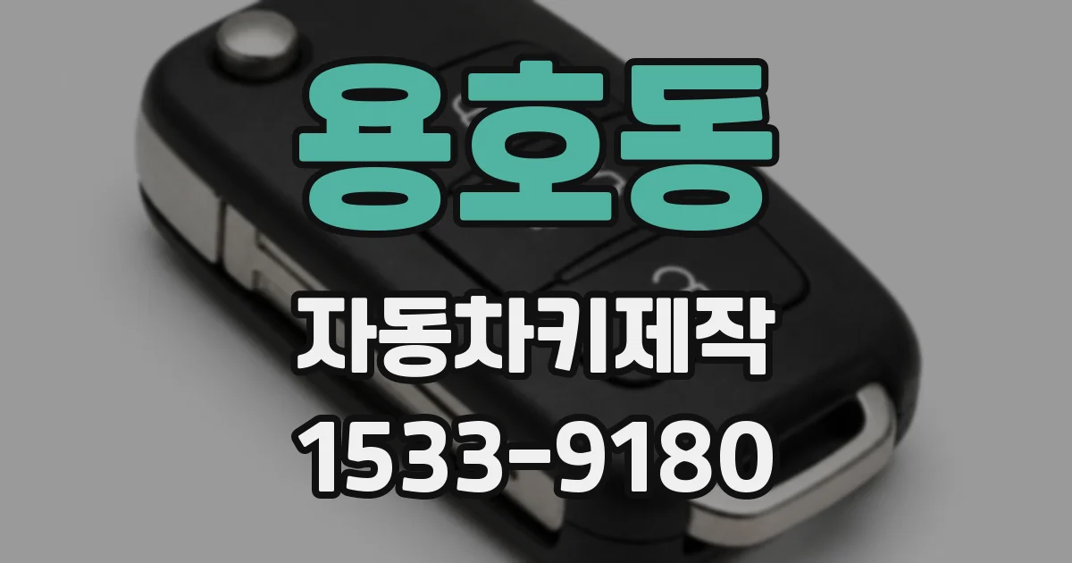 용호동 자동차키제작