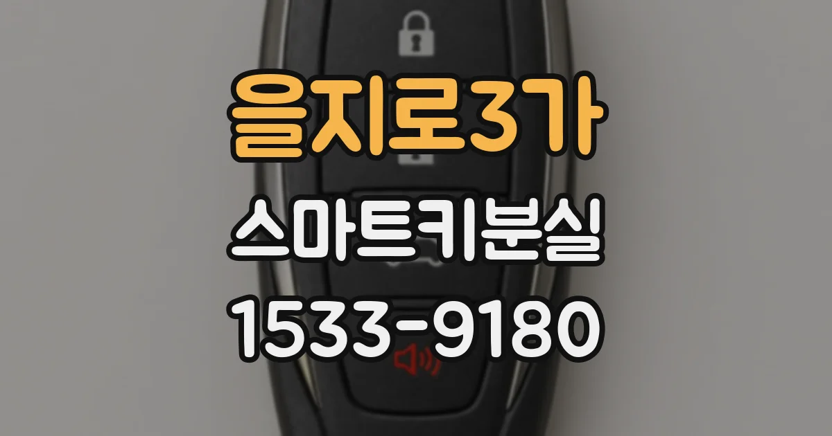 을지로3가 스마트키분실