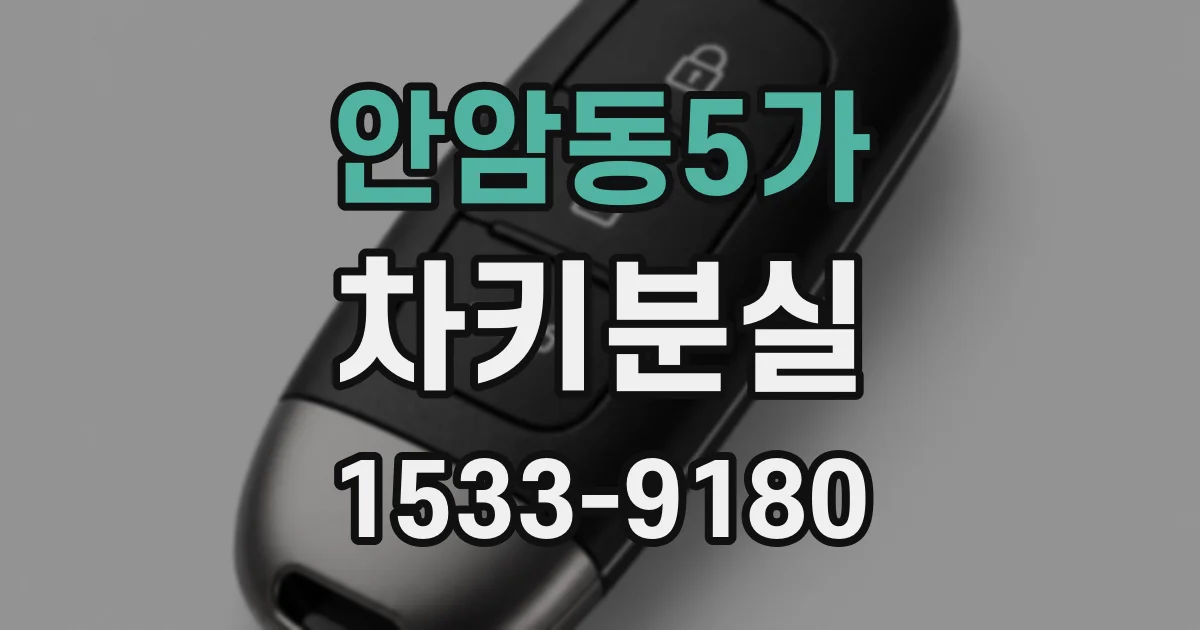 안암동5가 차키분실