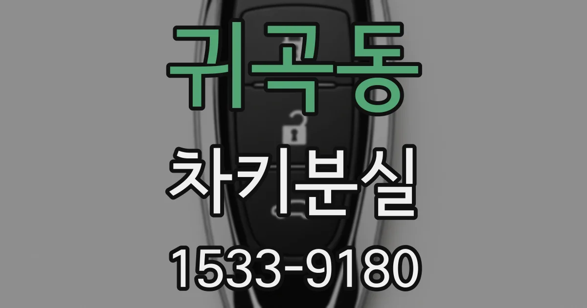귀곡동 차키분실