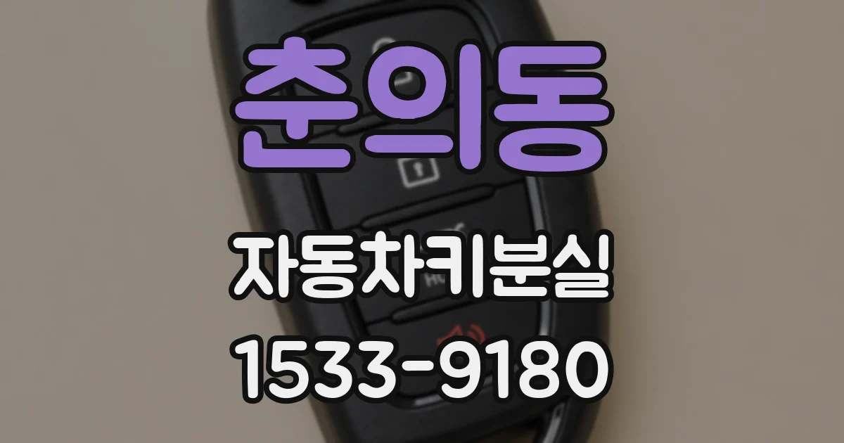 춘의동 자동차키분실