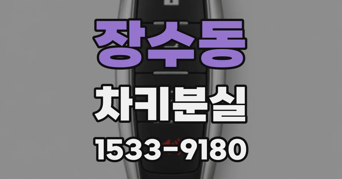 장수동 차키분실