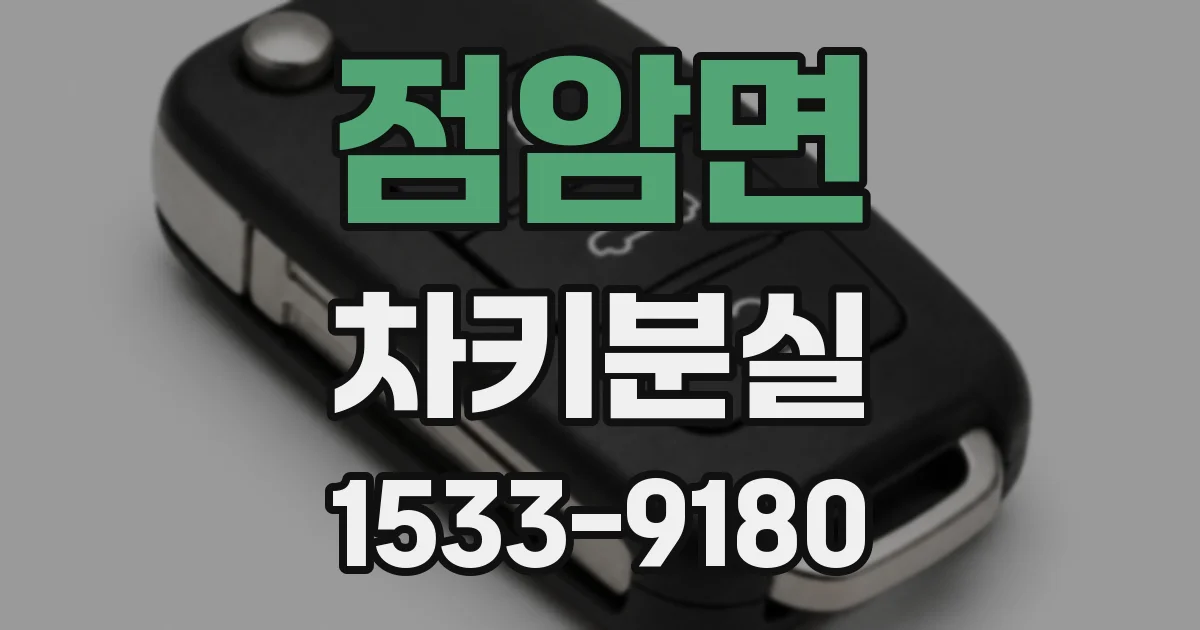 점암면 차키분실