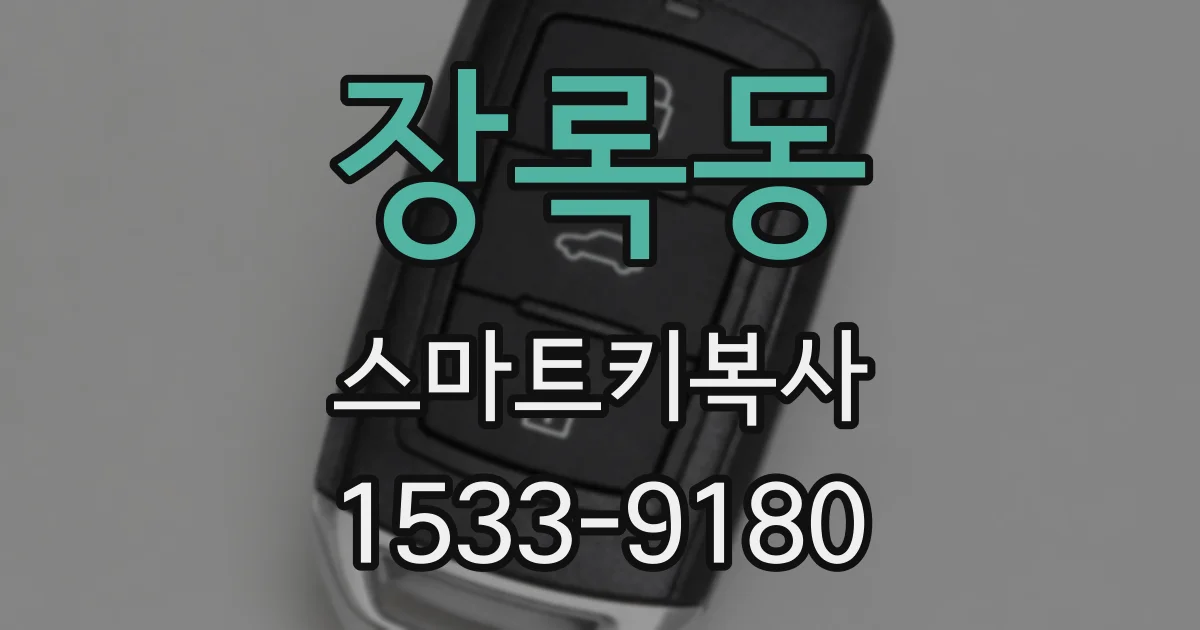 장록동 스마트키복사