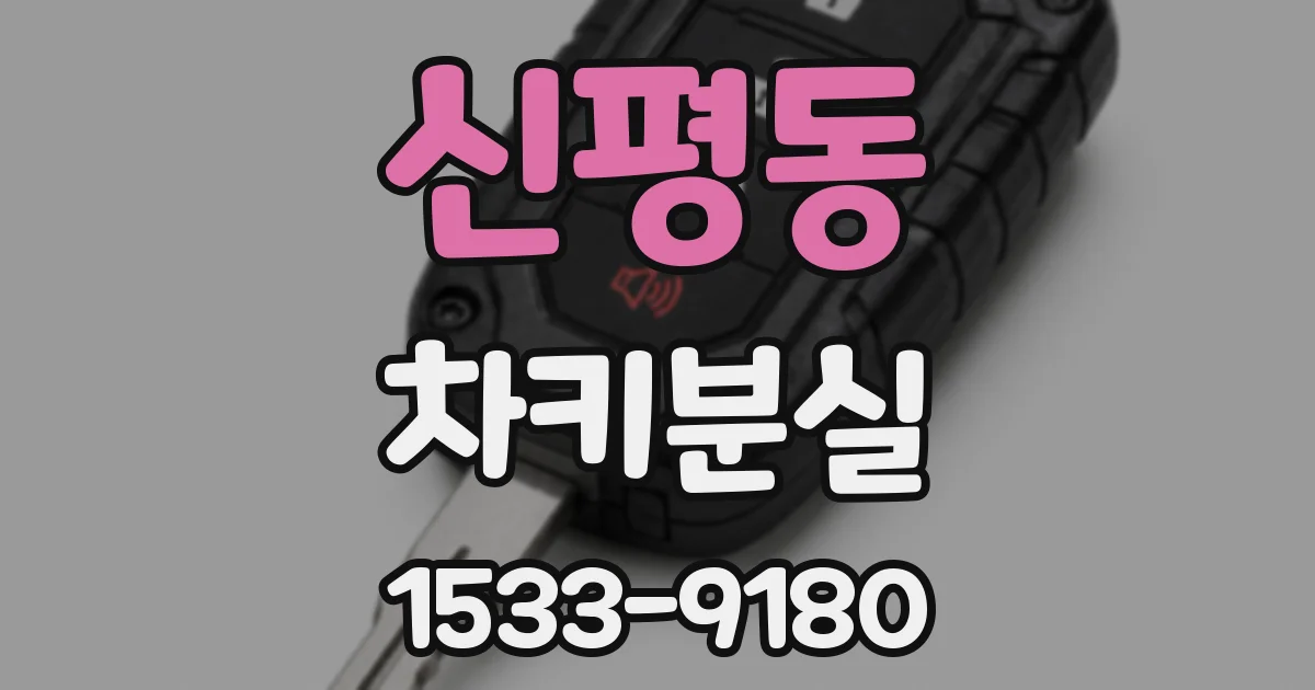신평동 차키분실