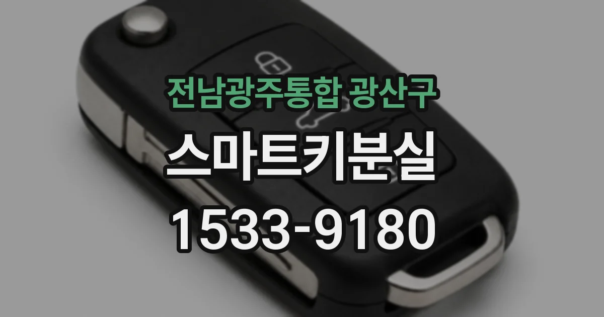 전남광주통합 광산구 스마트키분실