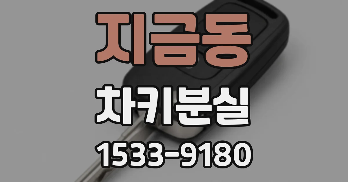 지금동 차키분실