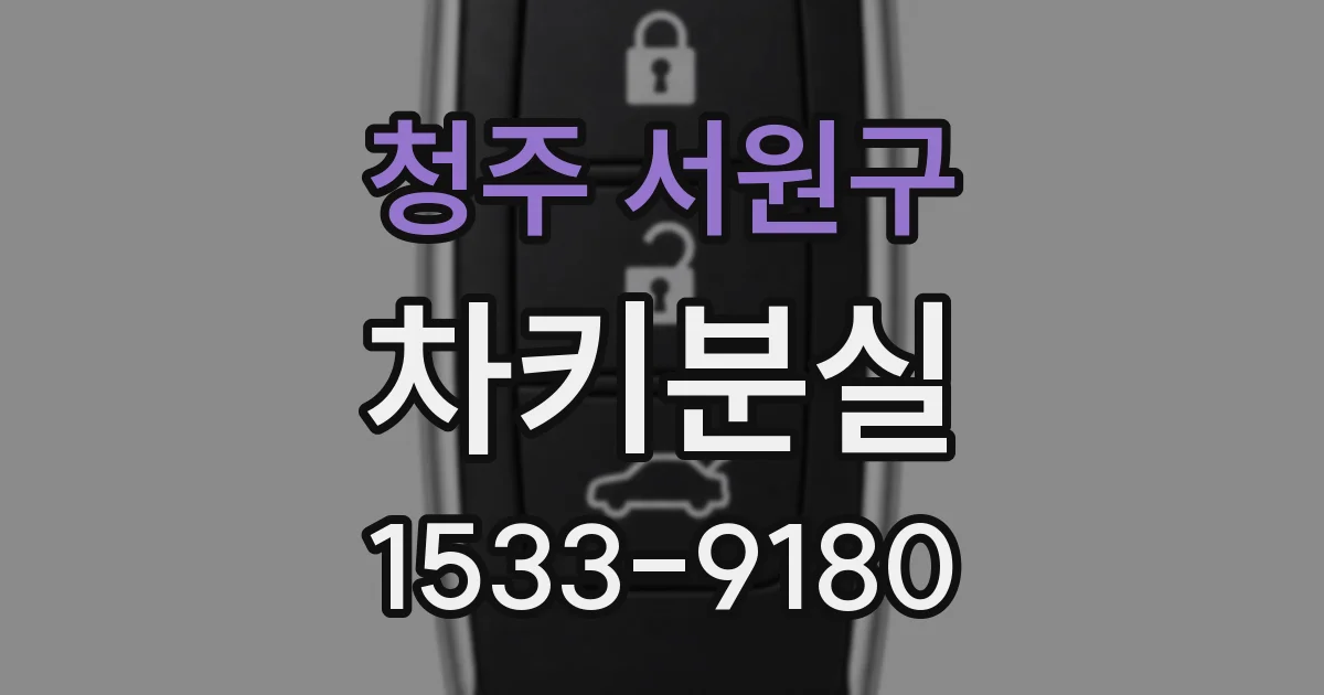 청주 서원구 차키분실