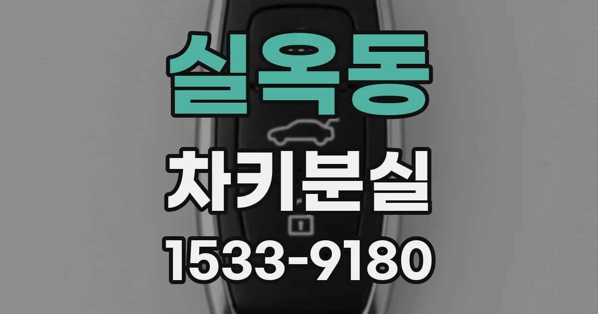 실옥동 차키분실