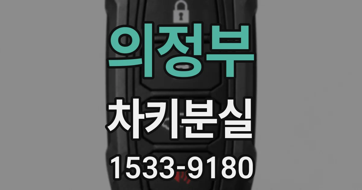 의정부 차키분실