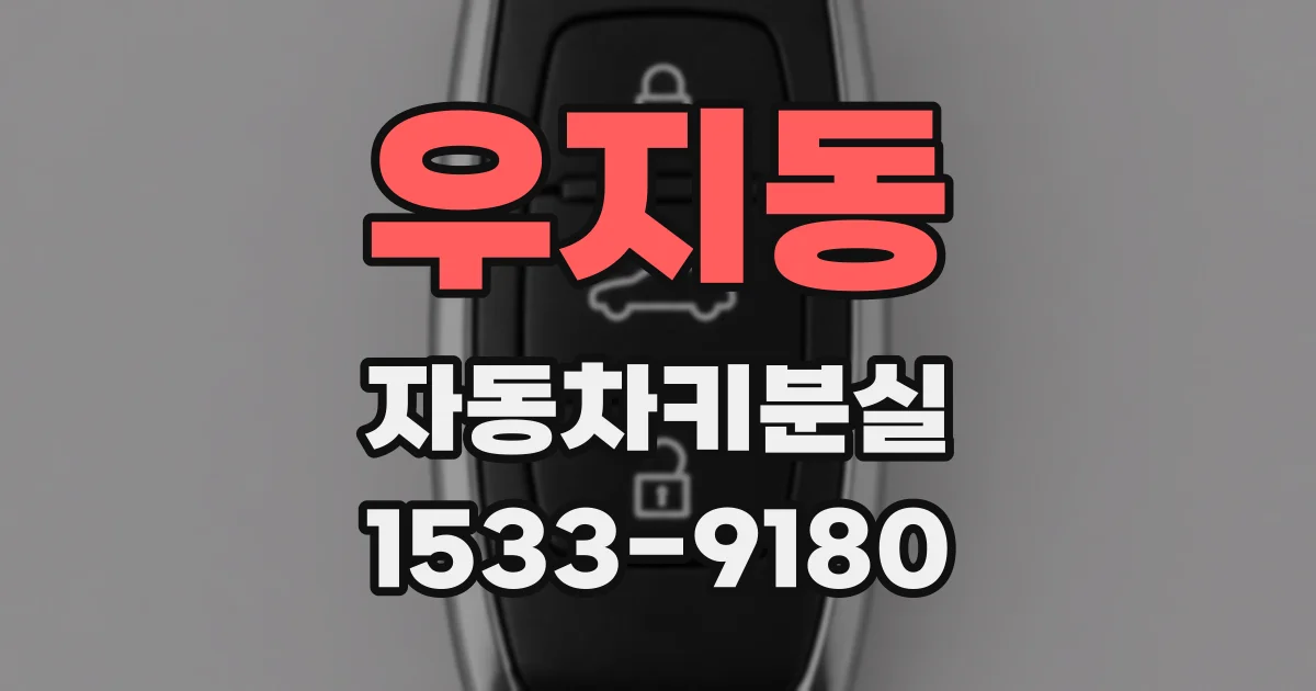 우지동 자동차키분실