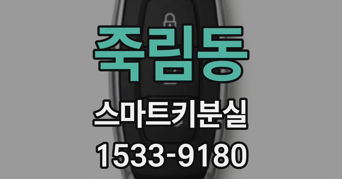 죽림동 스마트키분실