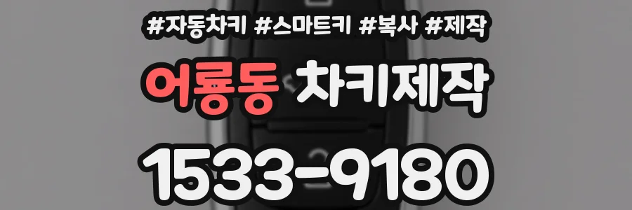어룡동 차키제작