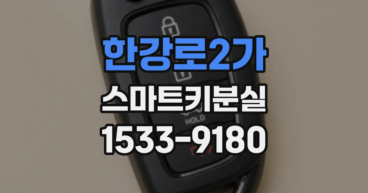 한강로2가 스마트키분실