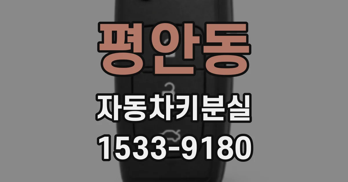평안동 자동차키분실