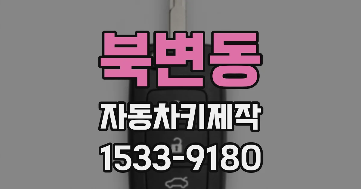 북변동 자동차키제작