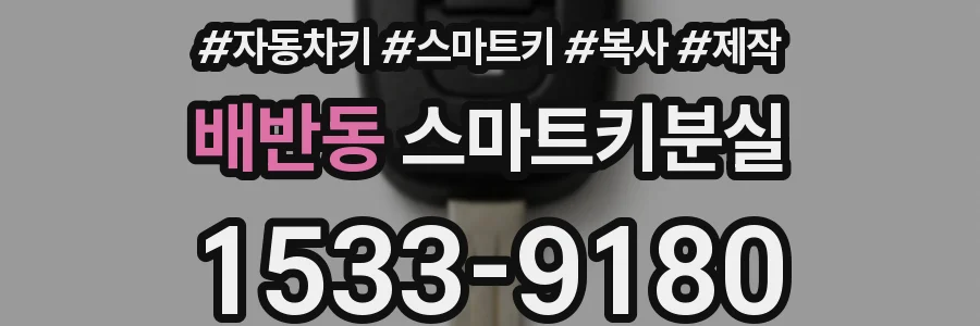 배반동 스마트키분실