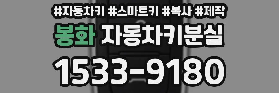 봉화 자동차키분실