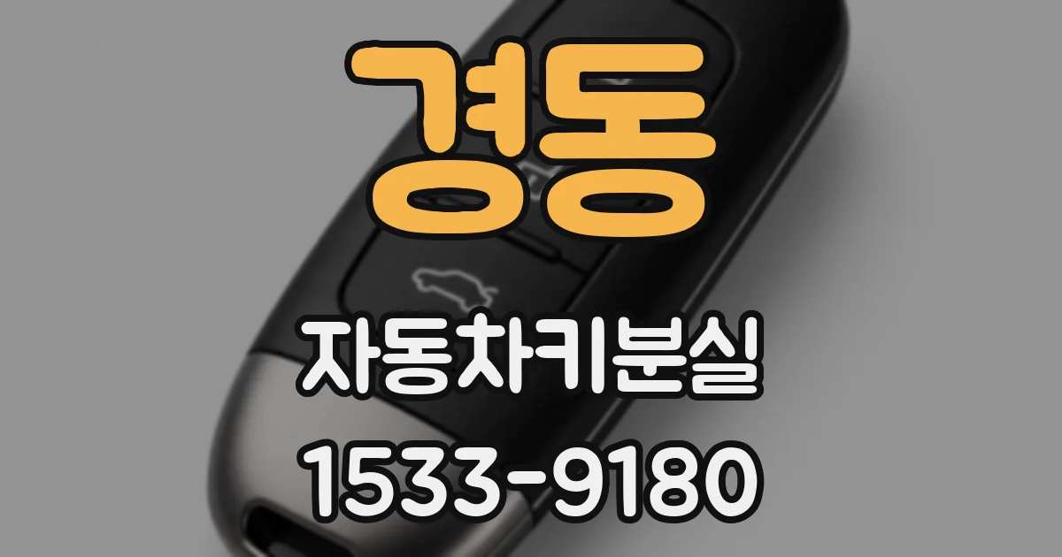 경동 자동차키분실