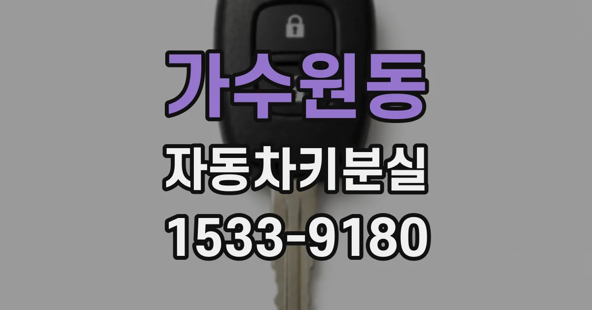 가수원동 자동차키분실