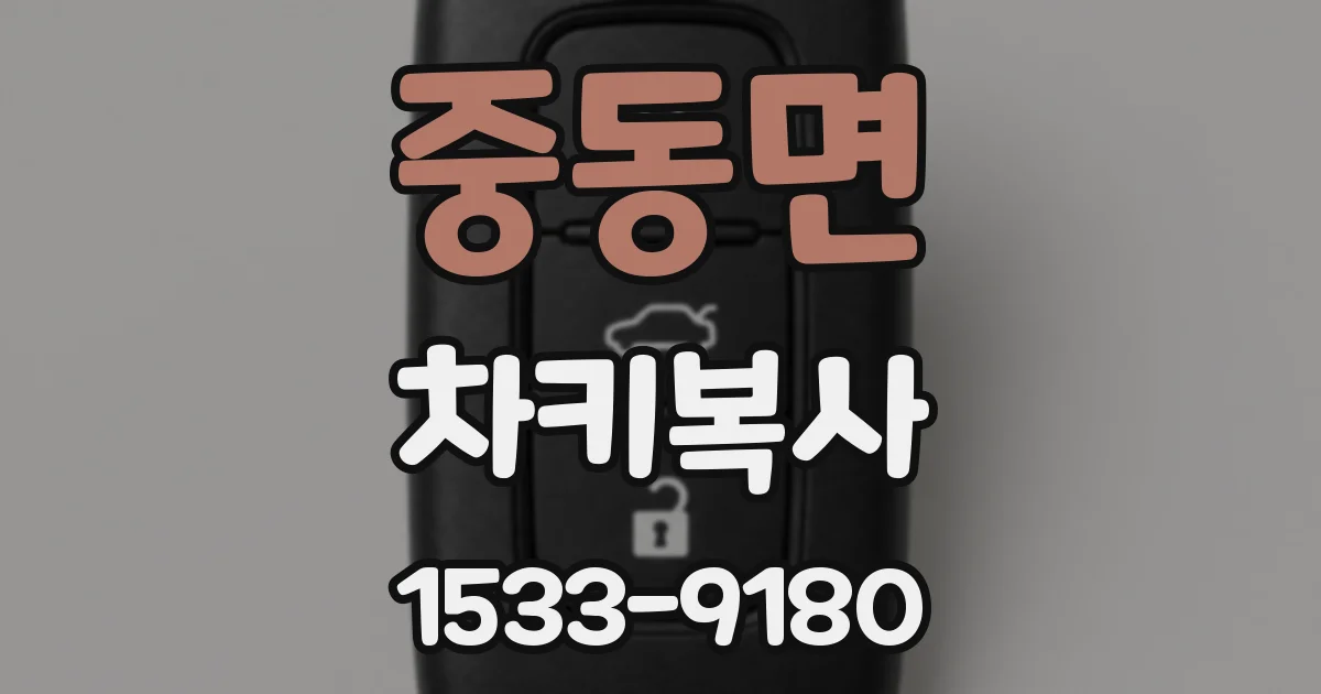 중동면 차키복사