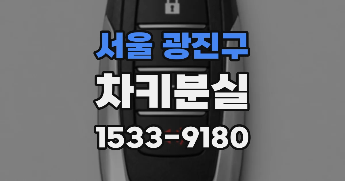 서울 광진구 차키분실