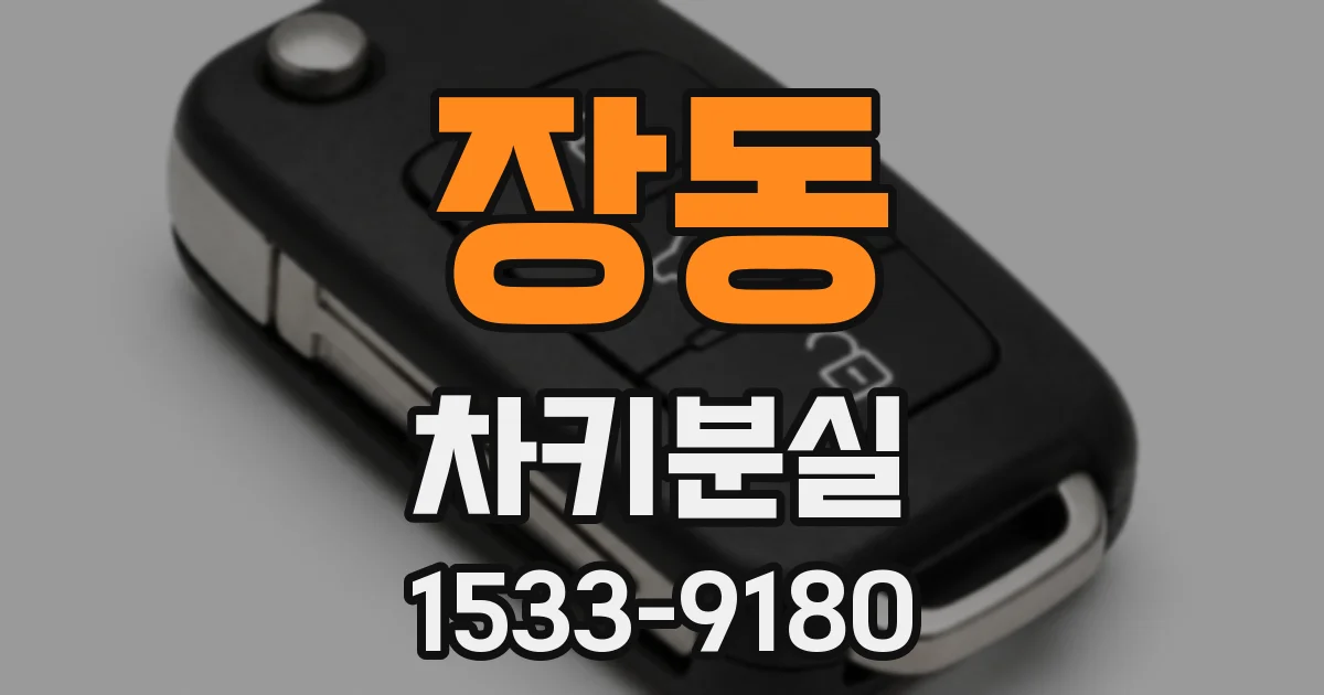 장동 차키분실