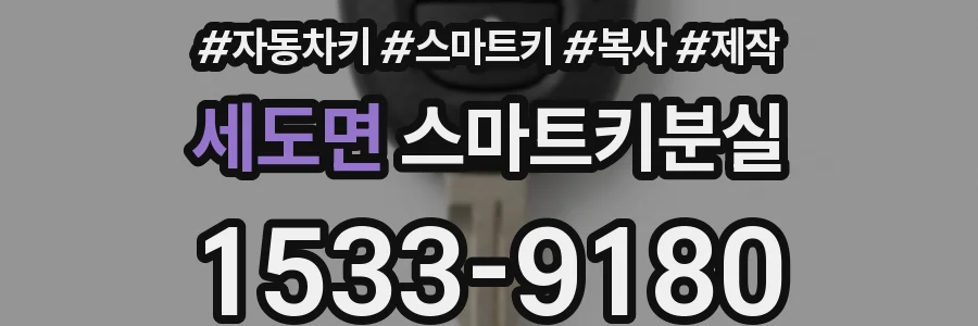 세도면 스마트키분실
