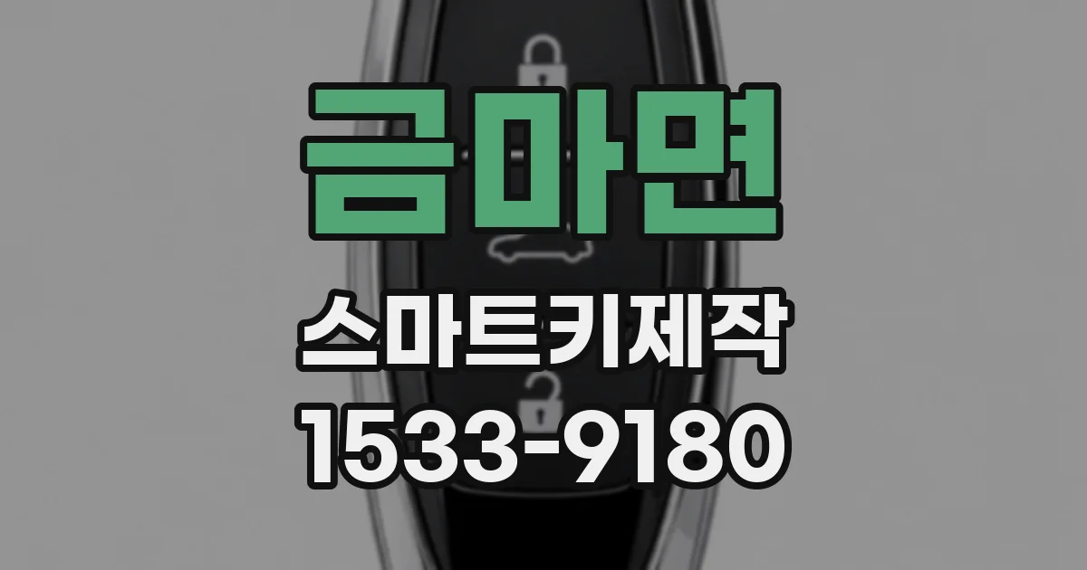 금마면 스마트키제작
